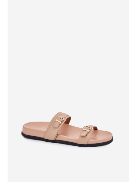 Women's Sandals With Buckles Beige Brinella