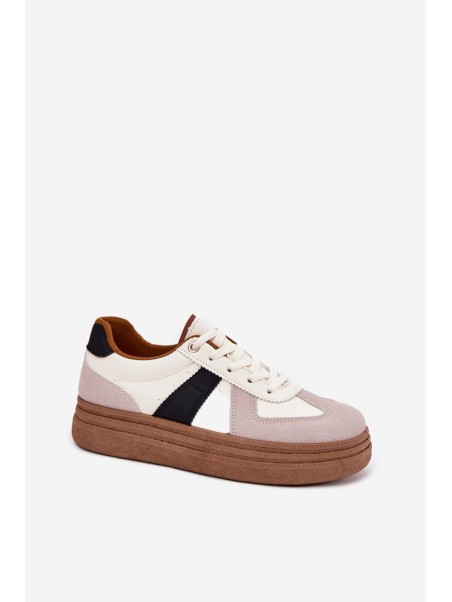 Women's Platform Sneakers Beige Dovina