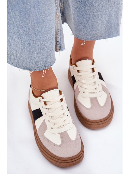Women's Platform Sneakers Beige Dovina