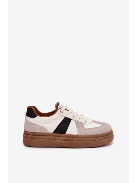 Women's Platform Sneakers Beige Dovina