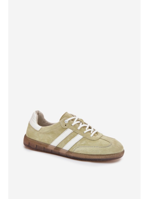 Low Leather Women's Sneakers Lime Ismina