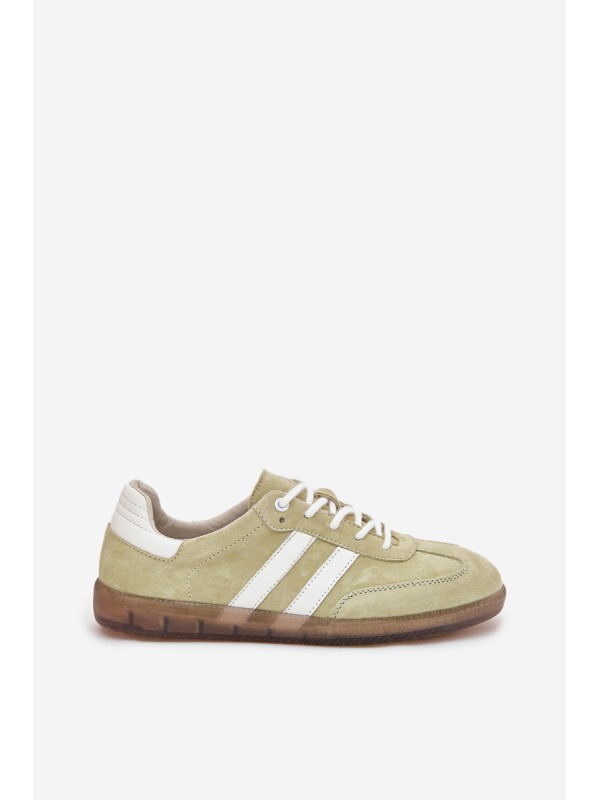 Low Leather Women's Sneakers Lime Ismina