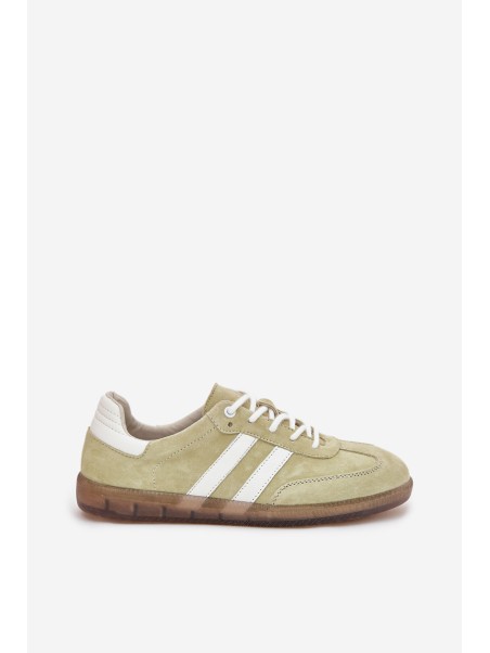 Low Leather Women's Sneakers Lime Ismina