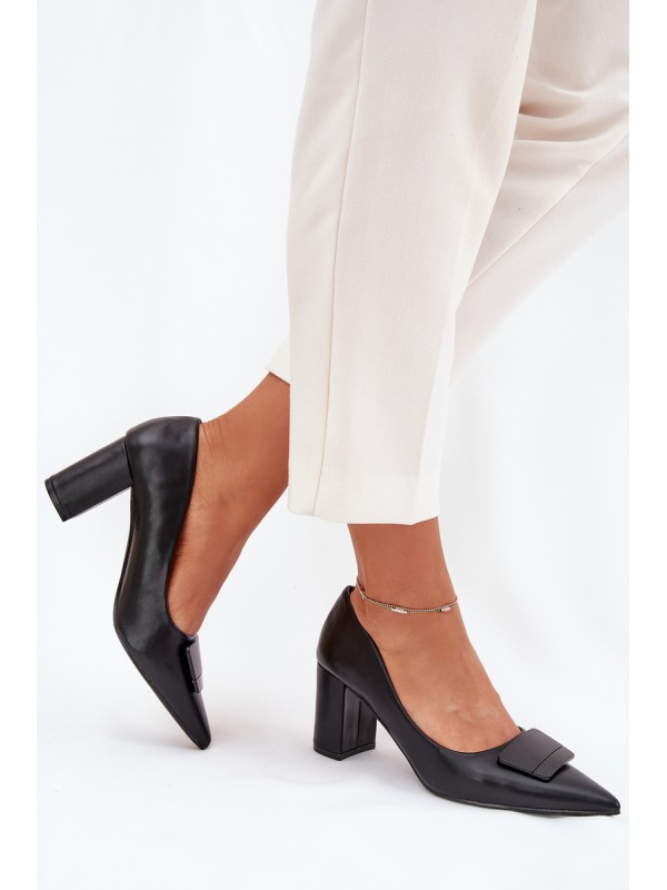 Heels With Decoration Black Celira 2
