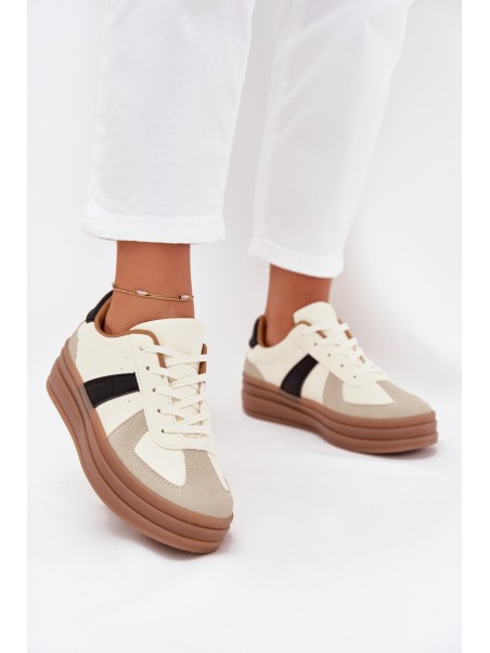 Women's Platform Sneakers Beige Sivirae
