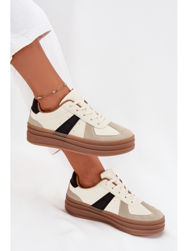 Women's Platform Sneakers Beige Sivirae
