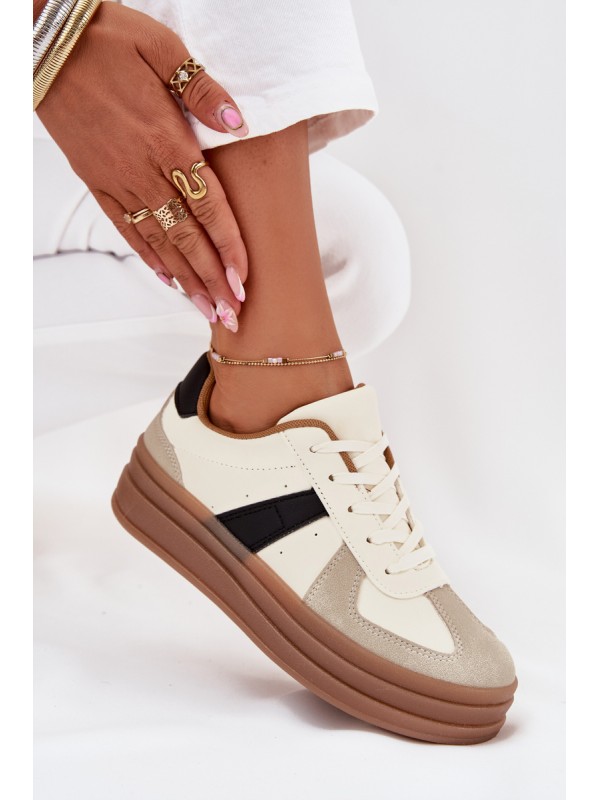 Women's Platform Sneakers Beige Sivirae