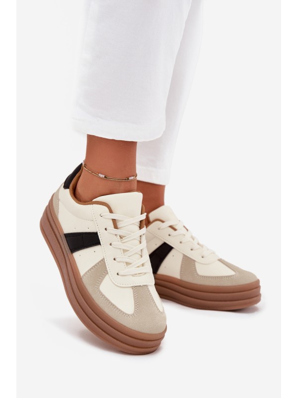 Women's Platform Sneakers Beige Sivirae