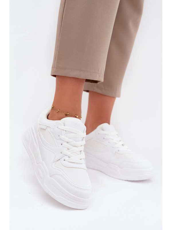Women's Platform Sneakers Big Star SS274590 HI-POLY SYSTEM White