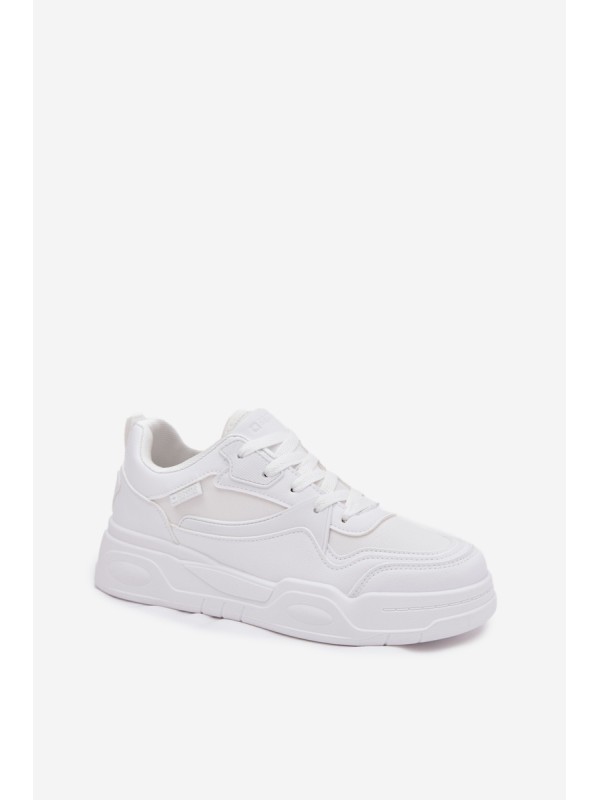 Women's Platform Sneakers Big Star SS274590 HI-POLY SYSTEM White