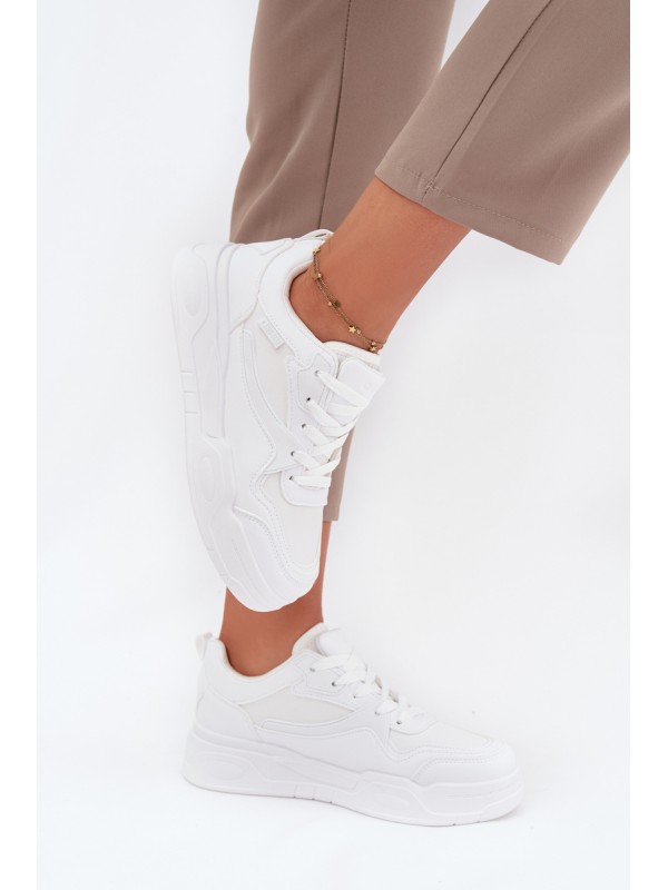 Women's Platform Sneakers Big Star SS274590 HI-POLY SYSTEM White