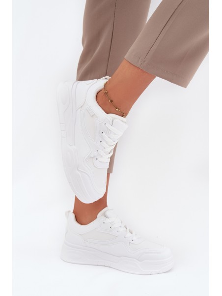 Women's Platform Sneakers Big Star SS274590 HI-POLY SYSTEM White