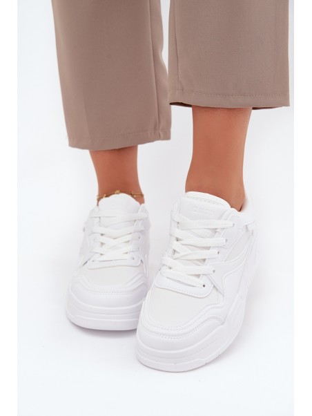 Women's Platform Sneakers Big Star SS274590 HI-POLY SYSTEM White