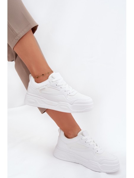 Women's Platform Sneakers Big Star SS274590 HI-POLY SYSTEM White