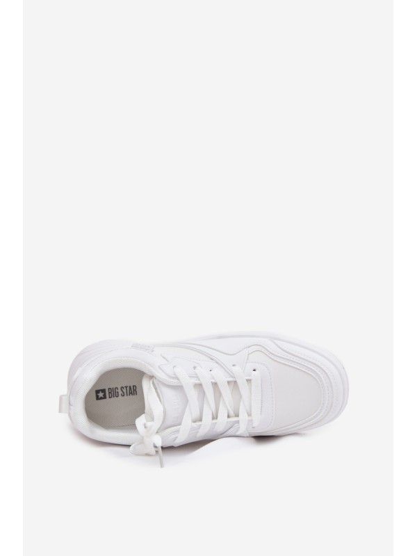 Women's Platform Sneakers Big Star SS274590 HI-POLY SYSTEM White