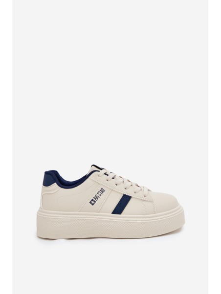 Ladies Sneakers On Platform Big Star SS274347 Light Beige