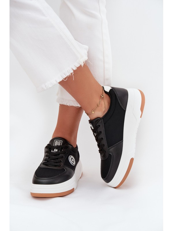 Women's Platform Sneakers Big Star RR274573 HI-POLY SYSTEM Black