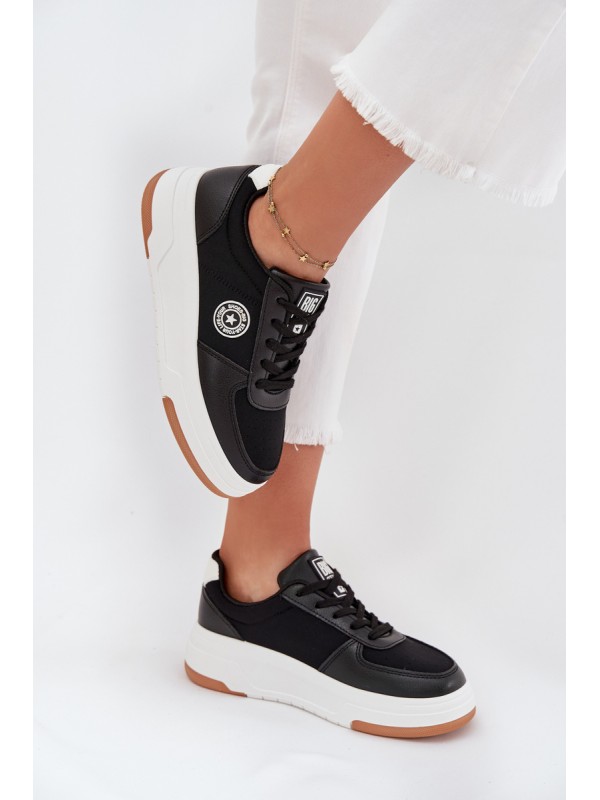 Women's Platform Sneakers Big Star RR274573 HI-POLY SYSTEM Black