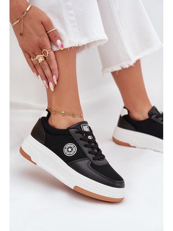 Women's Platform Sneakers Big Star RR274573 HI-POLY SYSTEM Black