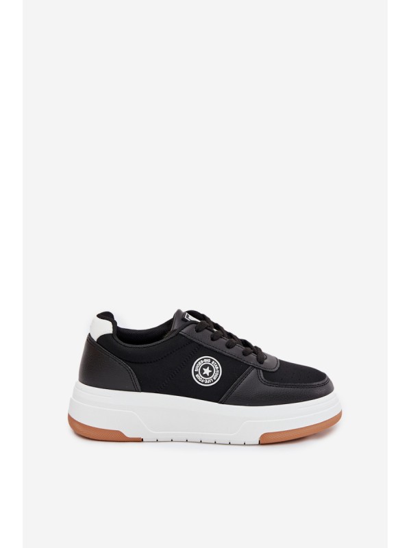 Women's Platform Sneakers Big Star RR274573 HI-POLY SYSTEM Black