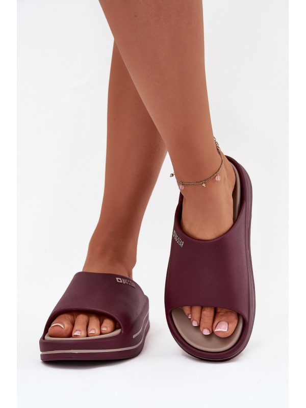 Women's Platform Sandals Big Star SS274425 Burgundy Women's Platform Sandals Big Star SS274425 Burgundy