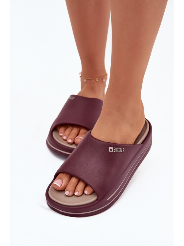 Women's Platform Sandals Big Star SS274425 Burgundy Women's Platform Sandals Big Star SS274425 Burgundy