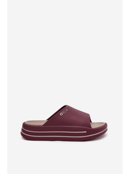 Women's Platform Sandals Big Star SS274425 Burgundy