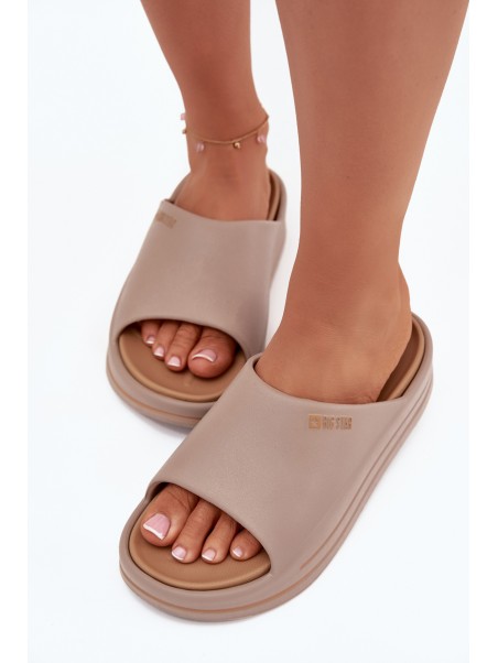 Women's Platform Sandals Big Star SS274424 Dark Beige