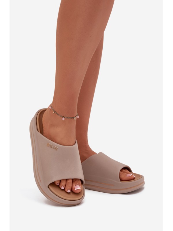 Women's Platform Sandals Big Star SS274424 Dark Beige