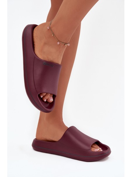 Lightweight Women's Slippers Big Star SS274422 Burgundy