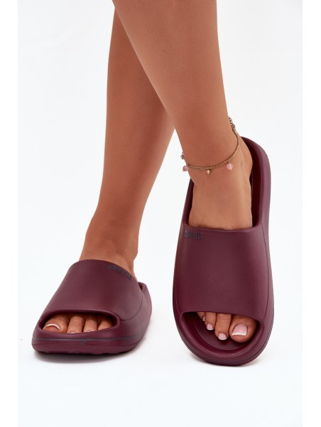 Lightweight Women's Slippers Big Star SS274422 Burgundy