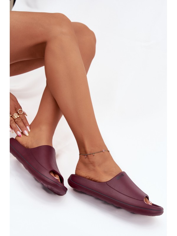 Lightweight Women's Slippers Big Star SS274422 Burgundy