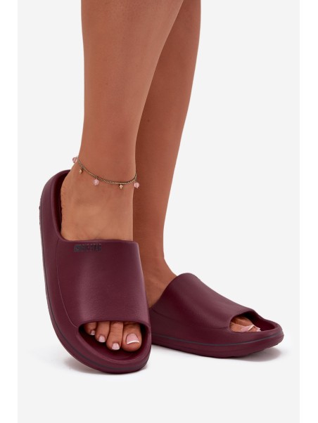 Lightweight Women's Slippers Big Star SS274422 Burgundy