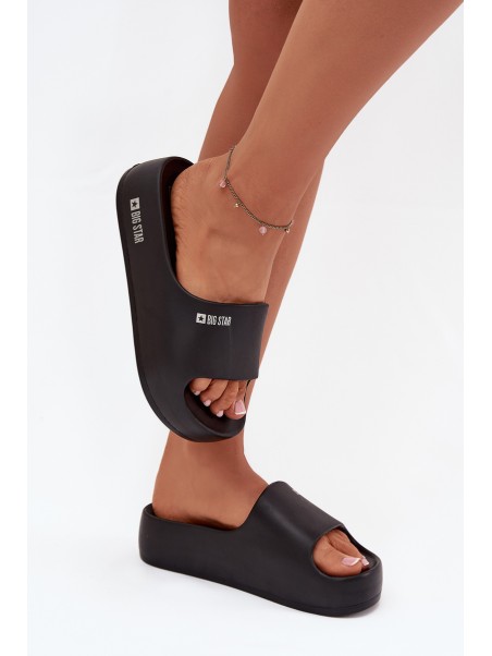 Women's Foam Slippers on Massive Platform Big Star SS274721 Black