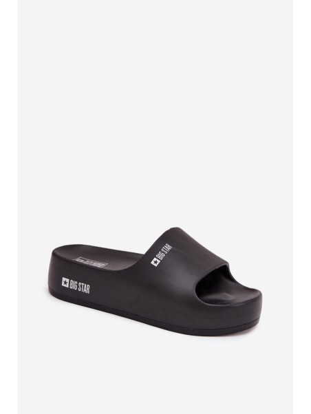 Women's Foam Slippers on Massive Platform Big Star SS274721 Black