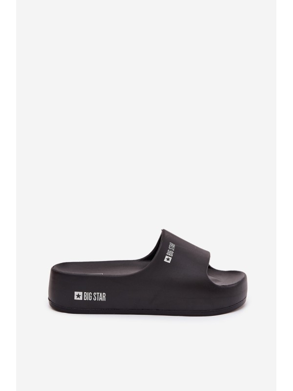 Women's Foam Slippers on Massive Platform Big Star SS274721 Black Women's Foam Slippers on Massive Platform Big Star SS274721 Black