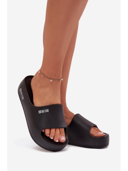 Women's Foam Slippers on Massive Platform Big Star SS274721 Black