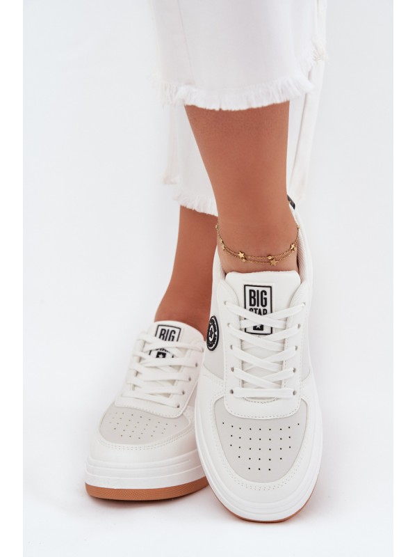 Women's Platform Sneakers Big Star RR274572 HI-POLY SYSTEM White