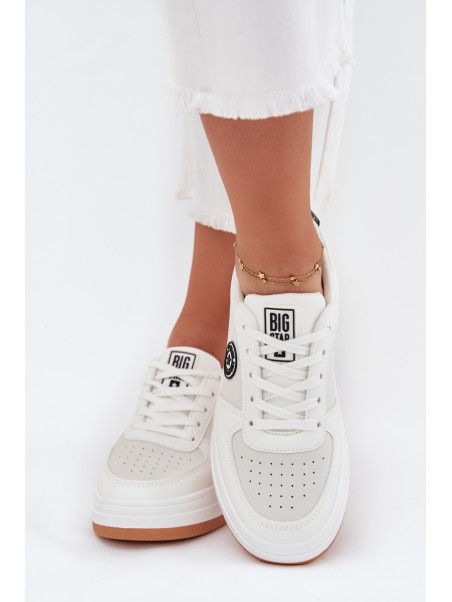 Women's Platform Sneakers Big Star RR274572 HI-POLY SYSTEM White