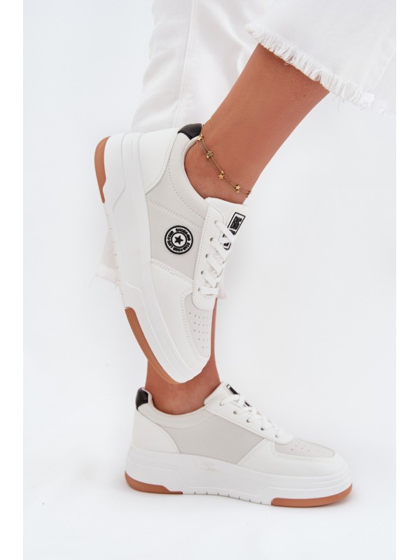 Women's Platform Sneakers Big Star RR274572 HI-POLY SYSTEM White