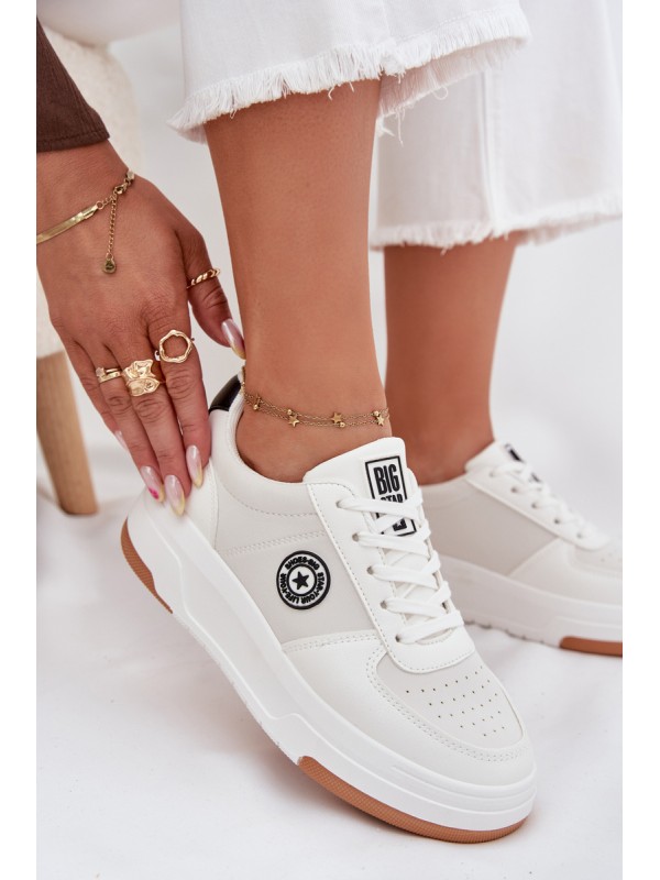 Women's Platform Sneakers Big Star RR274572 HI-POLY SYSTEM White
