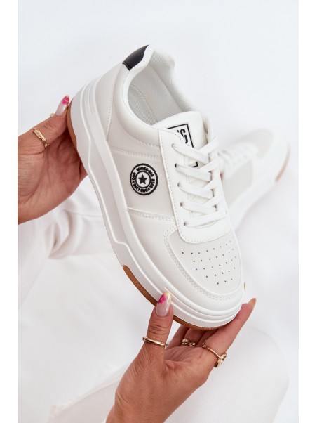 Women's Platform Sneakers Big Star RR274572 HI-POLY SYSTEM White