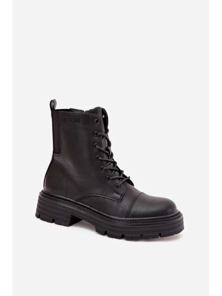 Warm Ladies Work Boots Big Star OO274140 Black