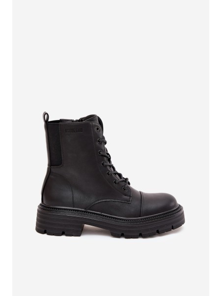 Warm Ladies Work Boots Big Star OO274140 Black