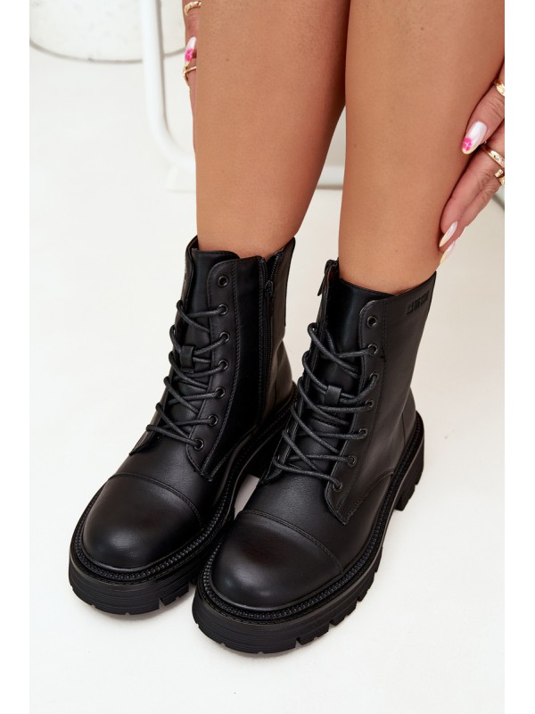 Warm Ladies Work Boots Big Star OO274140 Black