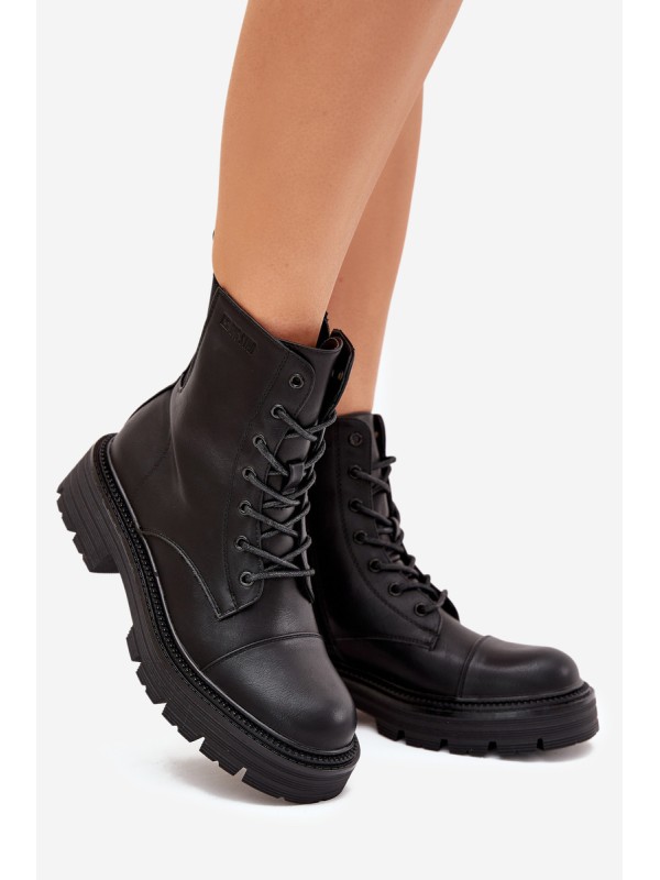 Warm Ladies Work Boots Big Star OO274140 Black