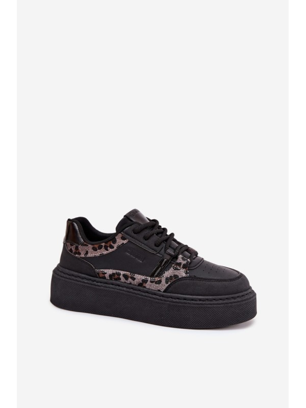 Womens Platform Sneakers Big Star SS274358 Panther Black