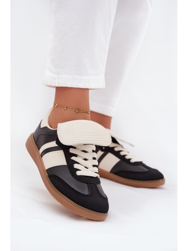 Low Women's Sneakers With Turned Tongue Black Ardira Low Women's Sneakers With Turned Tongue Black Ardira