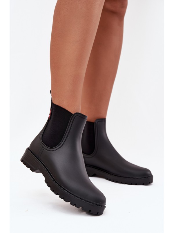 Low Women's Rain Boots Matte Black Birella 2