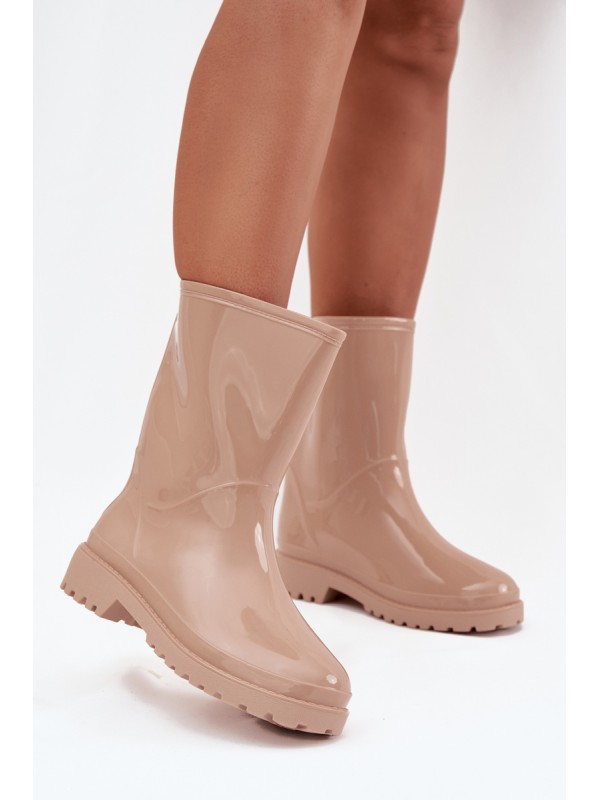 Beige Ladies Wellies Elvara